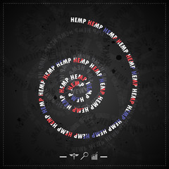 vector background hemp pattern abstract concept