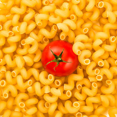 Pasta Cellentani texture background