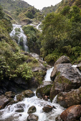 Fototapeta na wymiar Waterfall in Himalayas