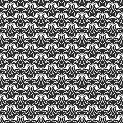 Abstract background - black and white pattern seamless