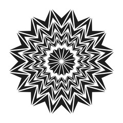 Abstract illustration - black simple element for design