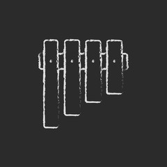 Vibraphone icon drawn in chalk.