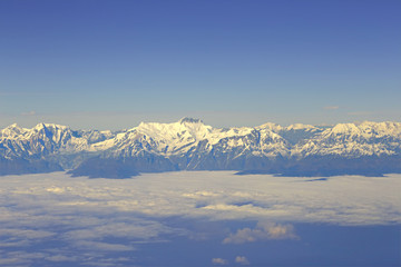 Aerial view at Himalayas