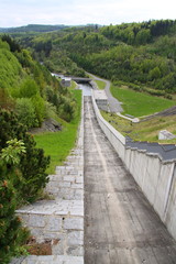Fototapeta na wymiar Dam outfall