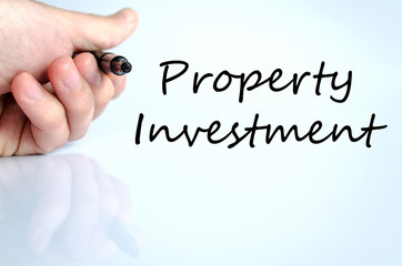 Property investment text concept