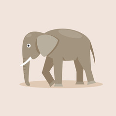 Cartoon elephant. Vector Illustration