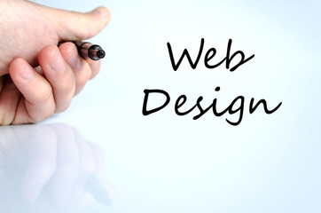 Web design text concept
