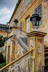 Fototapeta na wymiar Old chateau stairs