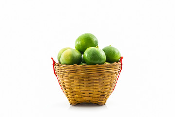 Limes in basket.