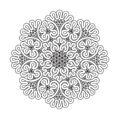 Mandala. Ethnic decorative elements. Hand drawn background. Isla