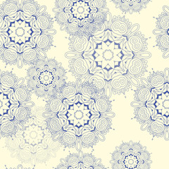 Mandala. Round Ornament Pattern. Snowflake