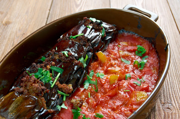 Turkish stuffed eggplant