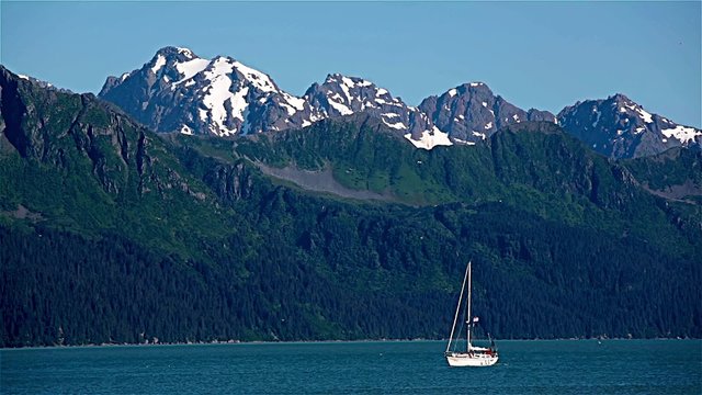 Boat at the Seward harbor, Alaska