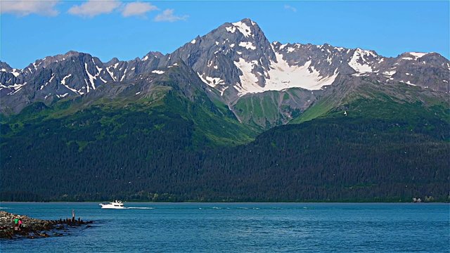 Boat at the Seward harbor, Alaska