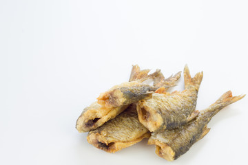 Fototapeta premium Fried roach fish.