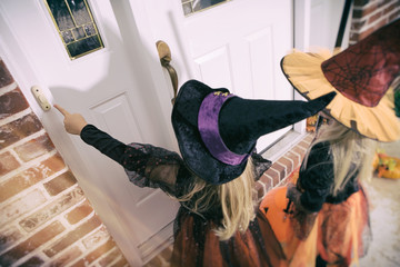 Halloween: Girl Rings Doorbell To Trick Or Treat