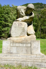 Monument of the battle of the big stones at Giornico