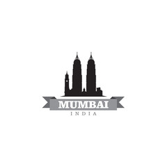 Mumbai India city symbol vector illustration