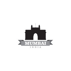 Mumbai India city symbol vector illustration