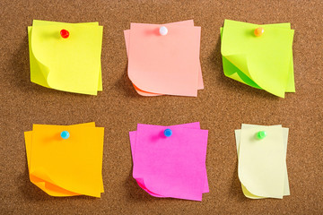 Cork board with Post it