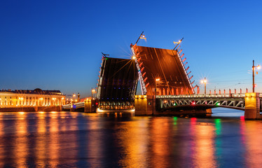 Palace bridge in Saint Petersburg - 91918779