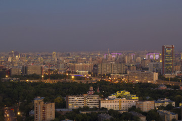 Landscape Moscow city, Moscow, Russia