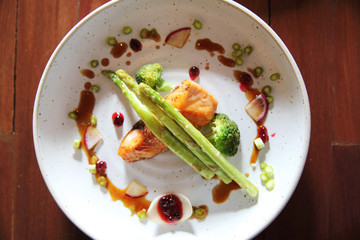Grilled Salmon steak
