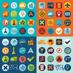 Set of navigation icons