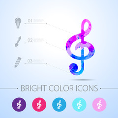 Vector watercolor icon 