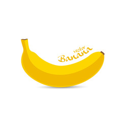Banana, fruit vector illustration