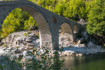 Fototapeta na wymiar The Devil's Bridge near Ardino, Bulgaria