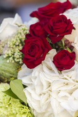 bouquet of handmade roses