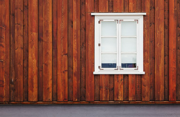 Naklejka na ściany i meble Vintage windows in Reykjavik Iceland