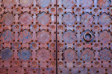 Structure old metal door