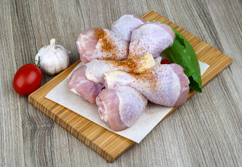 Raw chicken legs