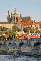 Charles Bridge in Prague, Czech Republic - obrazy, fototapety, plakaty