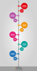 Timeline Infographics vertical