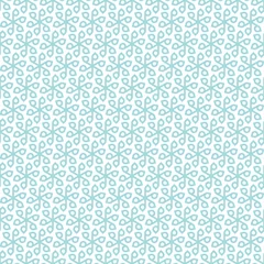 Seamless Pattern Snowflakes Turquoise Retro © Jan Engel