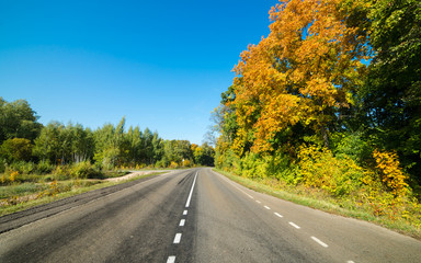 empty asphalt road