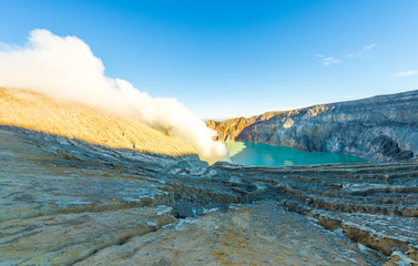 KAWAH IJEN volcano, INDONESIA