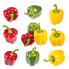 Various colorful peppers