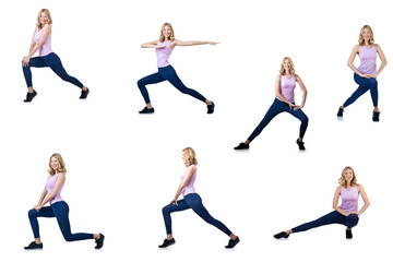 Concept of healthy lifestyle in set