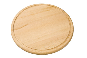 Wooden cutting board isolated