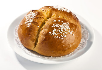 Traditional sweet bread easter cristmas