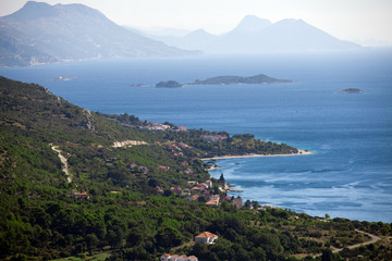 Fototapeta na wymiar Adriatic coast island summer