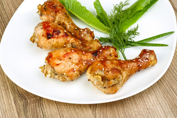 Grilled chicken legs
