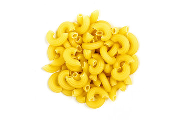 Italian pasta isolated on white