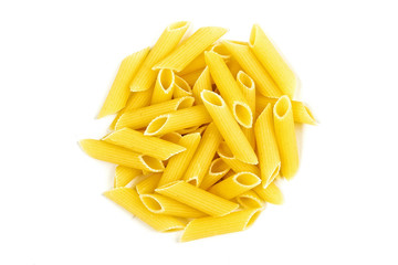 Italian pasta isolated on white