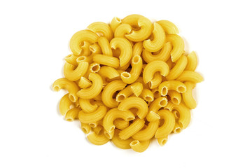 Italian pasta isolated on white