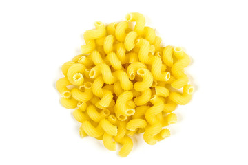 Italian pasta isolated on white